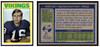 1972 Topps Football Bob Lee #71 Low Grade — Example A front and back of card