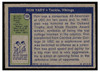 1972 Topps Football Ron Yary #104 Low Grade — Example B back of card