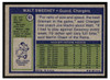 1972 Topps Football Walt Sweeney #63 Low Grade — Example B back of card