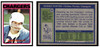 1972 Topps Football Dennis Partee #163 Low Grade front and back of card