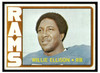 1972 Topps Football Willie Ellison #62 Low Grade — Example B front of card