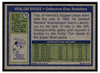 1972 Topps Verlon Biggs #72 Low Grade back of card