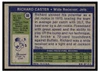 1972 Topps Richard Caster #68 Rookie Card Low Grade — Example A back of card
