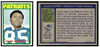 1972 Topps Julius Adams #97 Rookie Card Low Grade front and back of card
