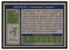1972 Topps Ken Ellis #12 Low Grade — Example C back of card