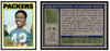 1972 Topps John Brockington #85 Rookie Card Low Grade — Example B front and back of card