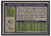 1972 Topps Verlon Biggs #72 Low Grade - Creases — Example B back of card