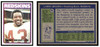 1972 Topps Larry Brown #95 Low Grade front and back of card