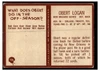 1967 Philadelphia Obert Logan #126 Rookie Card Low Grade - Creases back of card