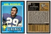 1971 Topps Karl Kassulke #46 Rookie Card Low Grade - Creases front and back of card