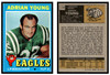 1971 Topps Adrian Young #174 Rookie Card Low Grade front and back of card