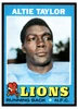 1971 Topps Altie Taylor #62 Rookie Card Low Grade - Creases front of card