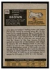 1971 Topps Larry Brown #115 Low Grade back of card