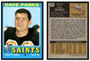 1971 Topps Dave Parks #37 Low Grade front and back of card