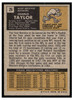 1971 Topps Charlie Taylor #26 HOF Low Grade — Example A back of card