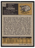 1971 Topps Adrian Young #174 Rick Duncan pictured Rookie Card Low Grade back of card