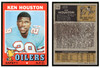 1971 Topps Ken Houston #113 Rookie Card HOF Low Grade front and back of card