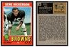 1971 Topps Gene Hickerson #36 HOF Low Grade — Example A front and back of card