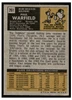 1971 Topps Paul Warfield #261 HOF Low Grade back of card