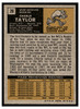 1971 Topps Charlie Taylor #26 HOF Low Grade — Example B back of card