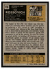 1971 Topps Tim Rossovich #116 Low Grade back of card