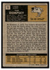 1971 Topps Tom Dempsey #5 Low Grade back of card