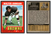 1971 Topps Walter Johnson #104 Low Grade — Example D front and back of card