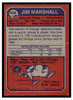 1973 Topps Jim Marshall #406 Low Grade back of card
