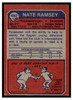 1973 Topps Nate Ramsey #482 Low Grade — Example B back of card