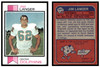 1973 Topps Jim Langer #341 Rookie Card HOF Low Grade front and back of card