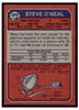 1973 Topps Steve O’Neal #349 Rookie Card Low Grade back of card