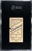 1910 T206 Roy Brashear Portrait Piedmont 350 SGC 1 Back of card