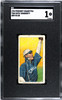 1910 T206 Patsy Dougherty Arm In Air Piedmont 350 SGC 1 front of card