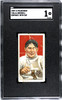 1909 T206 Al Bridwell Portrait, With Cap Polar Bear SGC 1 front of card