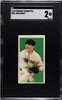 1910 T206 Jack Quinn Extremely Miscut Piedmont 350 SGC 2 front of card