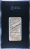 1910 T206 Gabby Street Portrait Piedmont 350 SGC 1 back of card