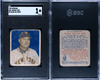 1949 Bowman Johnny Mize #85 SGC 1 front and back of card