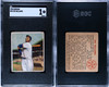 1950 Bowman Ted Williams #98 SGC 1 front and back of card