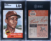 1953 Topps Satchel Paige #220 SGC 1.5 front and back of card