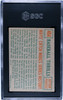 1959 Topps Mays Catch #464 SGC 3 back of card