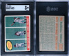 1959 Topps Mays Catch #464 SGC 3 front and back of card