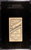 1910 T206 George Merritt Piedmont 350 SGC 3 back of card