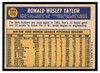 1970 Topps Ron Taylor #419 Low Grade back of card