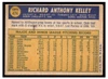 1970 Topps Dick Kelley #474 Low Grade back of card