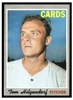 1970 Topps Tom Hilgendorf #482 Rookie Card Low Grade front of card