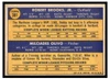 1970 Topps Bobby Brooks / Mike Olivo #381 Athletics 1970 Rookie Stars Rookie Card Low Grade back of card