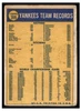1970 Topps New York Yankees #399 Low Grade - Creases back of card
