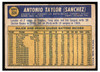 1970 Topps Tony Taylor #324 Poor back of card