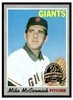 1970 Topps Mike McCormick #337 2019 Heritage 50th Anniversary Buyback Low Grade front of card
