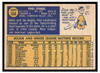 1970 Topps Paul Schaal #338 2019 Heritage 50th Anniversary Buyback Low Grade back of card
